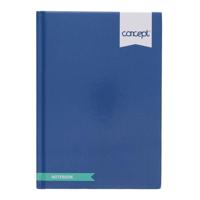 CONCEPT BLUE A5 160PG HARDBACK NOTEBOOK
