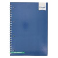 CONCEPT BLUE A4 160PG HARDBACK SPIRAL NO