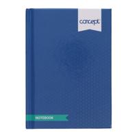 CONCEPT BLUE A6 160PG HARDBACK NOTEBOOK