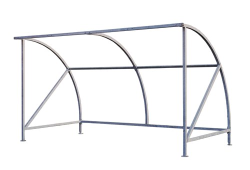 Dudley Cycle Shelter - H.2230 W.2000 D.2150mm Light Grey C/W 3 Loops Dudley Cycle Shelter - H.2230 W.2000 D.2150mm Light Grey C/W 3 Loops