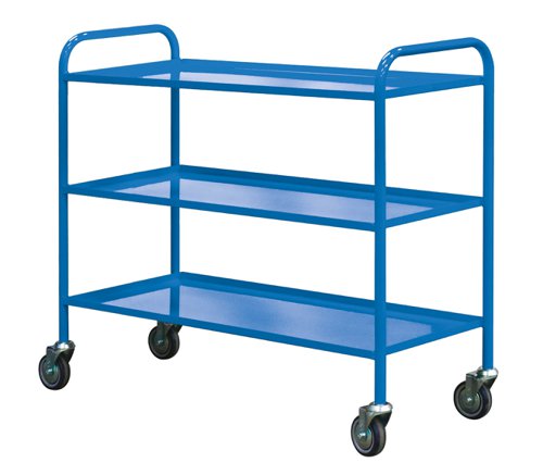 Economy Shelf Trucks 960h x 495w x 1100l mm 3 tier Blue Economy Shelf Trucks 960h x 495w x 1100l mm 3 tier Blue