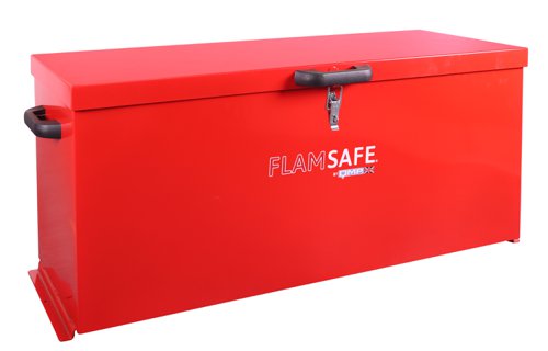 Flam Safe® Security Box - 555h x 1190w x 420d mm red Flam Safe® Security Box - 555h x 1190w x 420d mm red