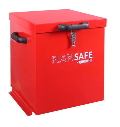 Flam Safe® Security Box - 555h x 460w x 420d mm red Flam Safe® Security Box - 555h x 460w x 420d mm red