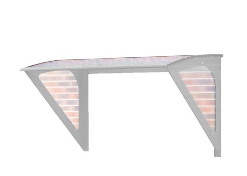 Small Wall Mounted Smoking Shelter 1000h x 2000w x 1100d mm 3 people Light grey Small Wall Mounted Smoking Shelter 1000h x 2000w x 1100d mm 3 people Light grey