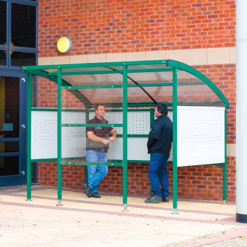Premier Shelter 2320h x 3000w x 2100d mm Perforated Steel Sides Green Premier Shelter 2320h x 3000w x 2100d mm Perforated Steel Sides Green