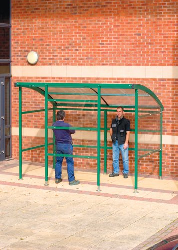 Premier Shelter 2320h x 3000w x 2100d mm Clear Perspex Sides Green Premier Shelter 2320h x 3000w x 2100d mm Clear Perspex Sides Green