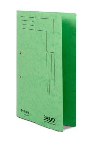 Railex Polifile PL5P Foolscap with Pocket 350gsm Emerald PK25