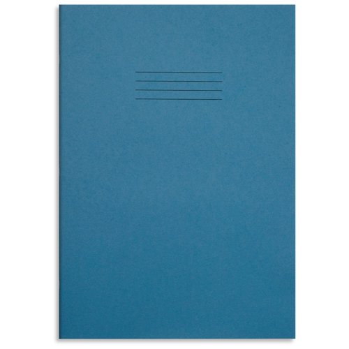 RHINO 13 x 9 A4+ Oversized Tinted Exercise Book 80 Pages / 40 Leaf Light Blue with Cream Paper 10mm Squared RHINO 13 x 9 A4+ Oversized Tinted Exercise Book 80 Pages / 40 Leaf Light Blue with Cream Paper 10mm Squared