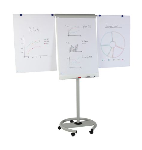 Rocada+Visualline+Mobile+Magnetic+Flipchart+with+2+Arms+680x1040mm+-+617