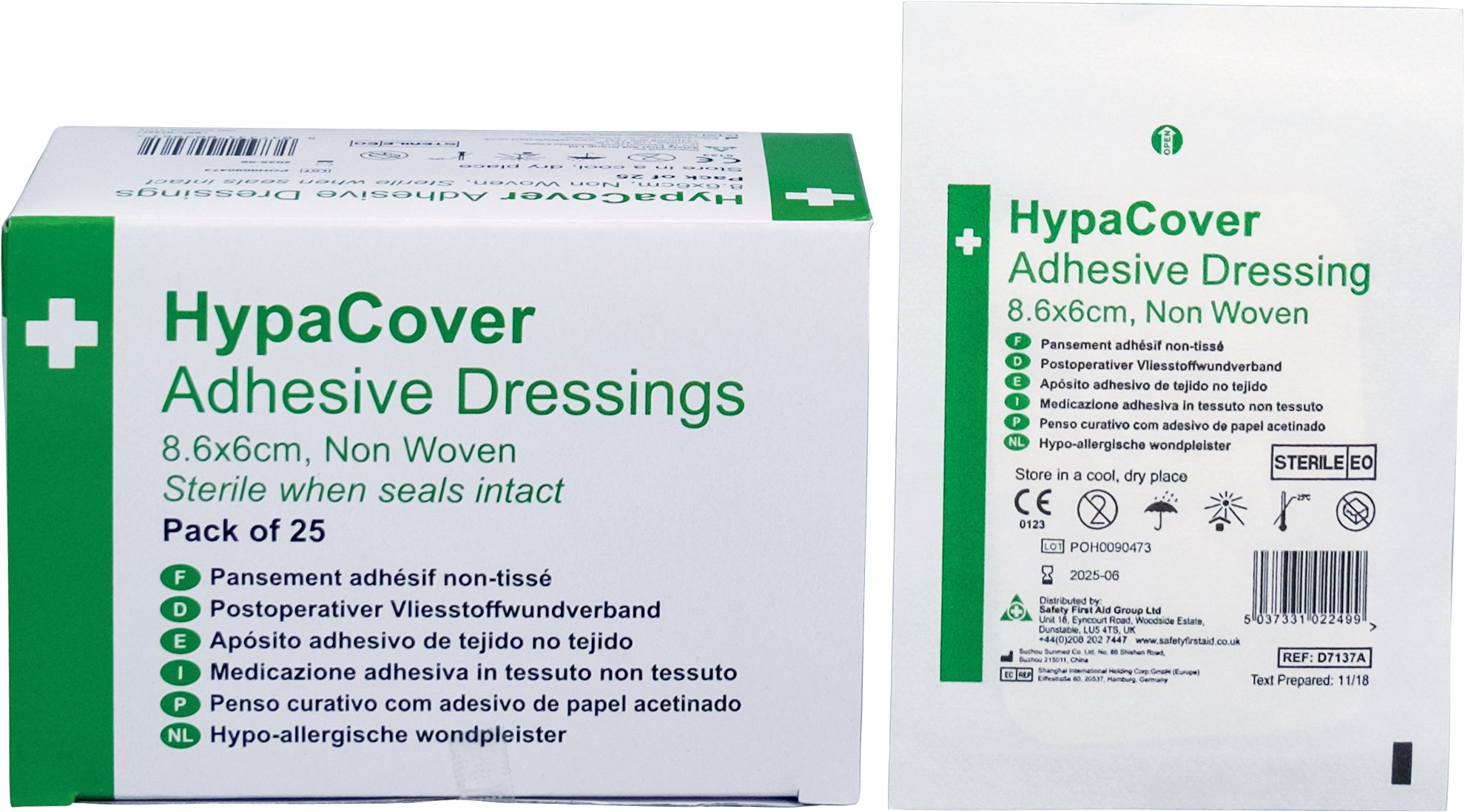 HYPACOVER ADHESIVE DRESSING, MEDIUM (25