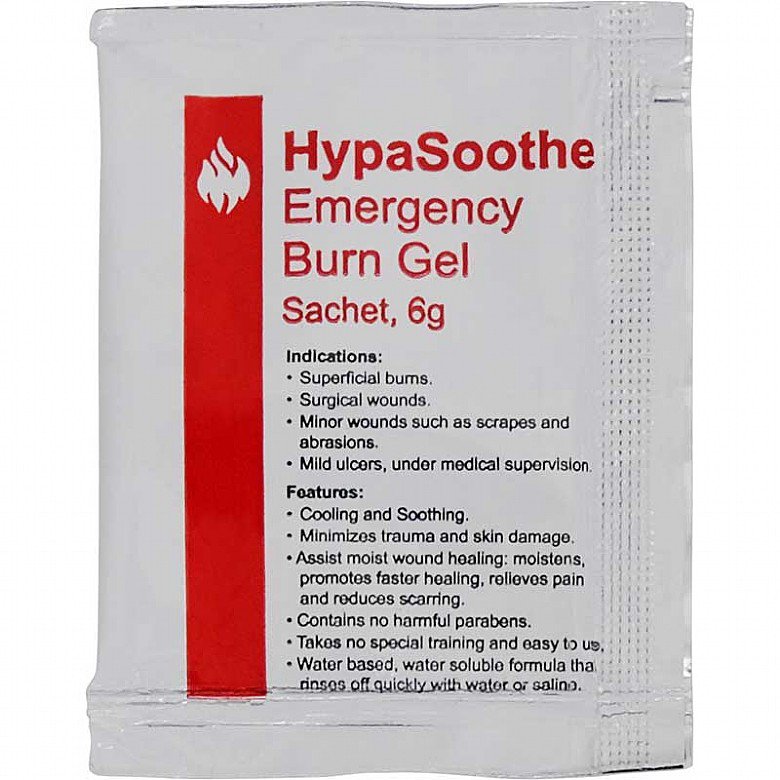 HYPASOOTHE EMERGENCY BURN GEL 6G SACHETS