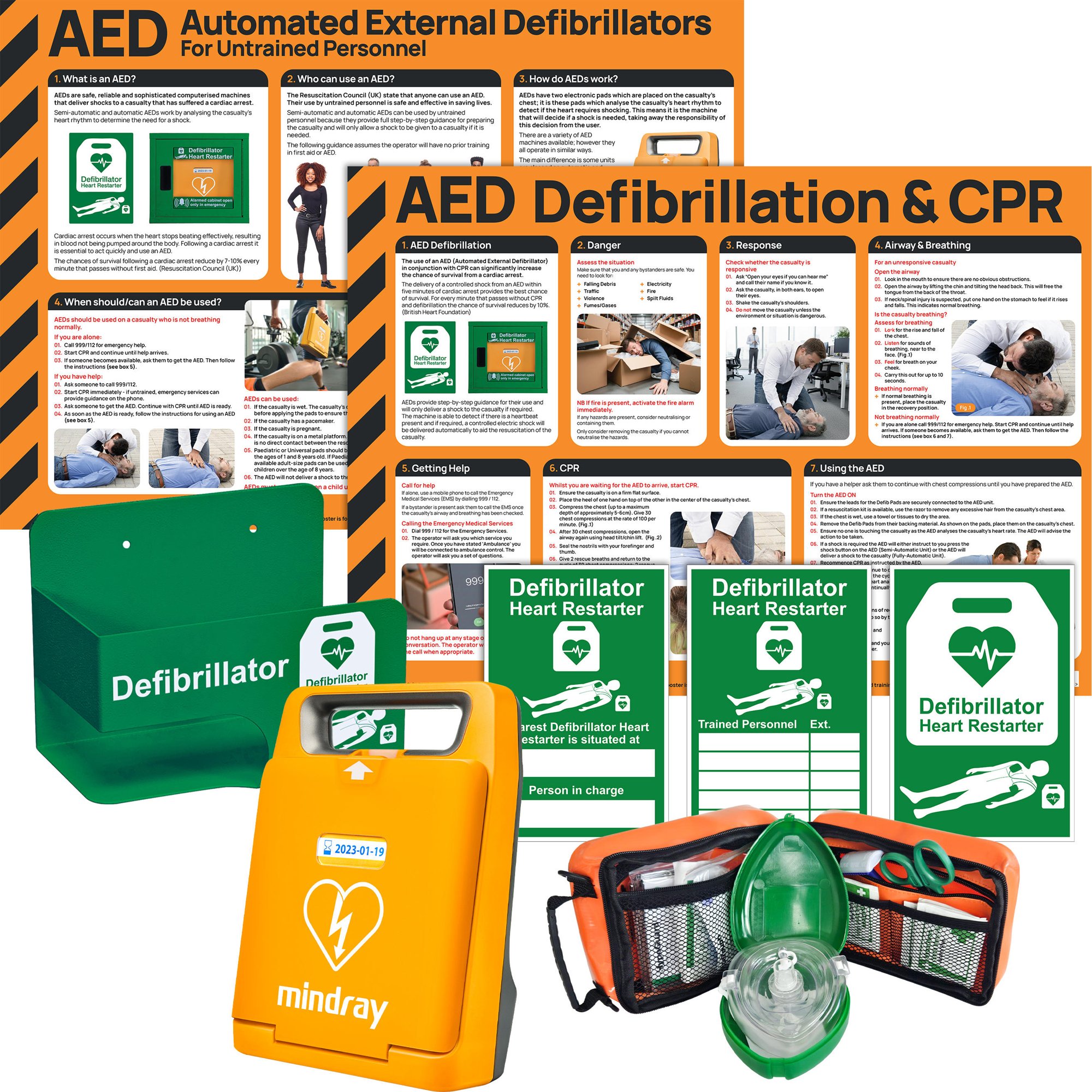MINDRAY C1A FULLY AUTOMATIC AED BUNDLE W