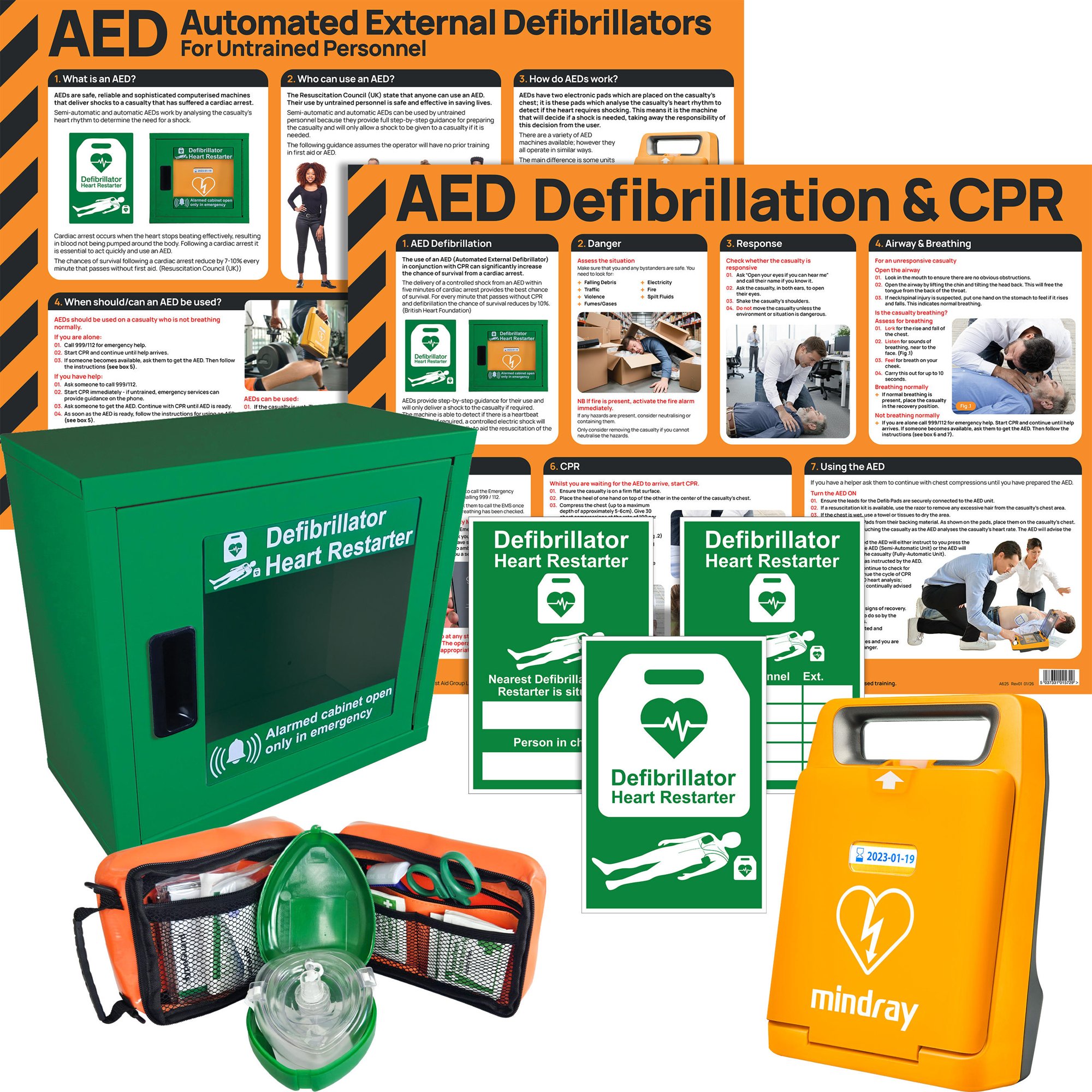 MINDRAY C1A FULLY AUTOMATIC AED BUNDLE W