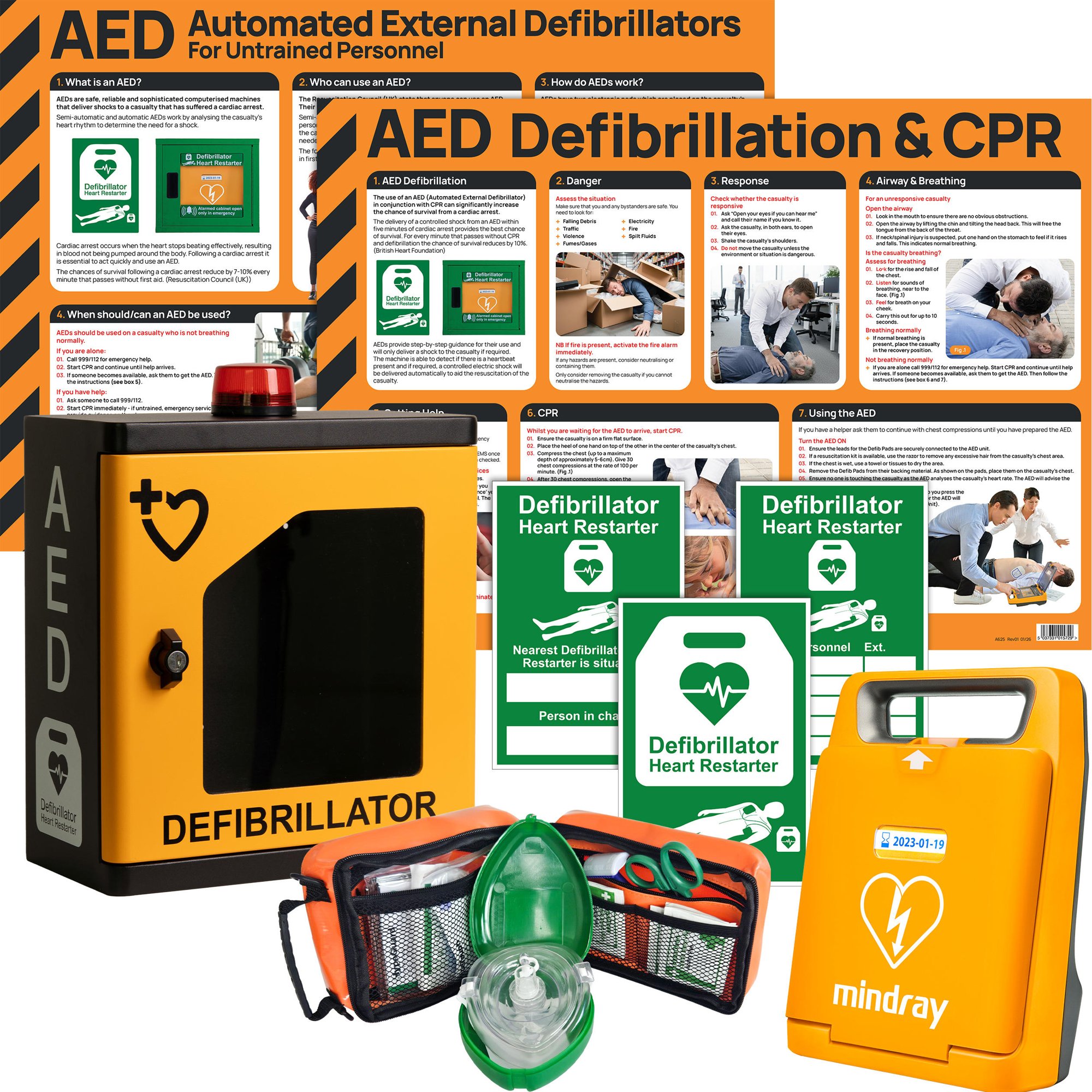 MINDRAY C1A AED BUNDLE WITH HYPAGUARD IN