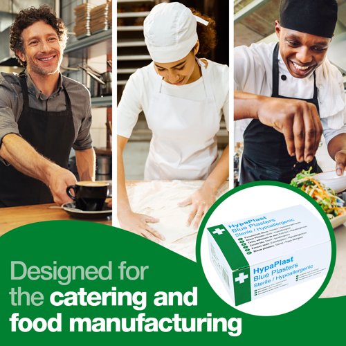 HypaPlast+Blue+Visually+Detectable+Plaster+Assorted+Sizes+%28Pack+100%29+-+D6010