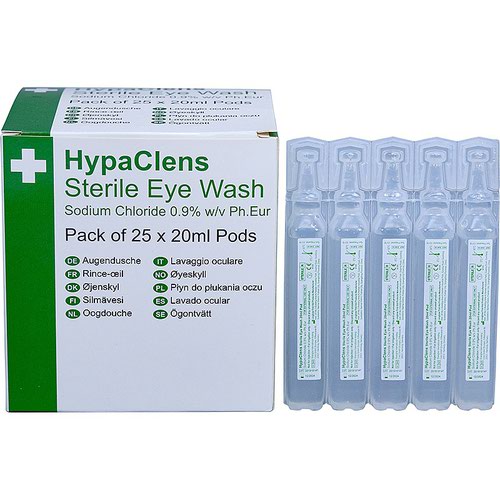 HypaClens+Sterile+Eyewash+20ml+Pods+%28Pack+25%29+-+E401APK25