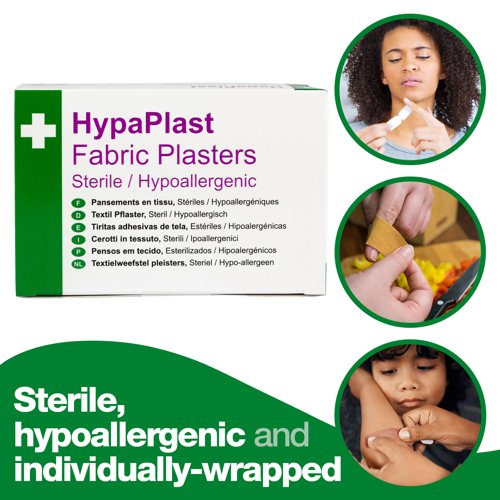 HypaPlast+Fabric+Plasters+Heavy+Duty+Assorted+%28Pack+100%29+-+fab100