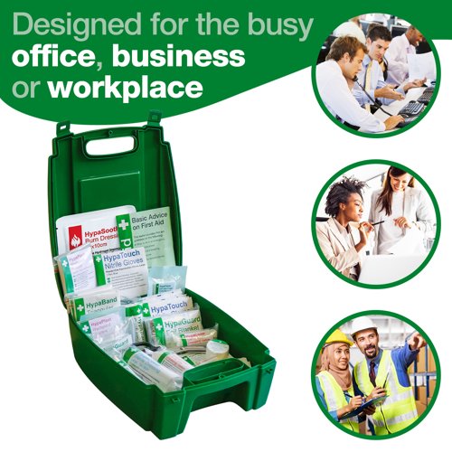 Evolution+Series+British+Standard+Compliant+Workplace+First+Aid+Kit+in+Green+Evolution+Case+Small+-+K3031SM