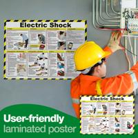ELECTRIC SHOCK FIRST AID POSTER A2
