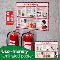 FIRE SAFETY GUIDANCE POSTER A2
