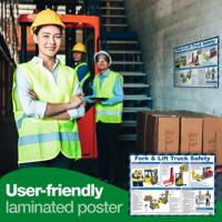 FORK & LIFT TRUCK SAFETY POSTER A2