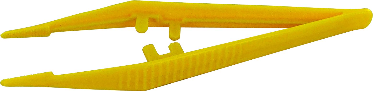 PLASTIC DISPOSABLE FORCEPS (10 TWEEZERS)