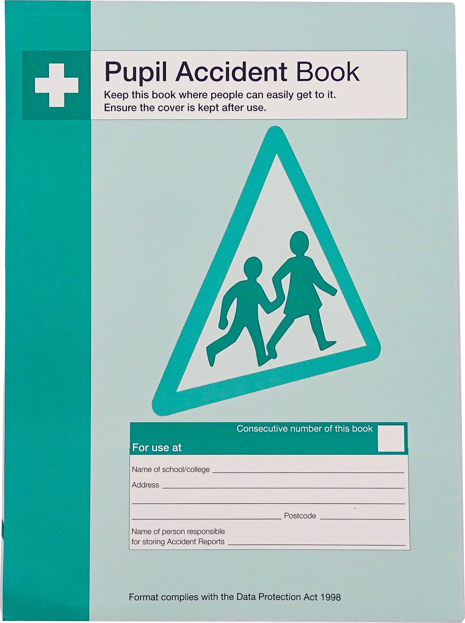 PUPIL ACCIDENT BOOK HSE A4DPA COMPLIANT