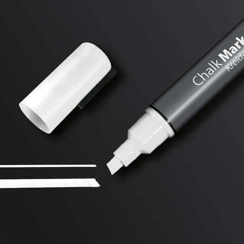 Sigel Chalk Marker 50 Chisel Tip 1-5mm Tip White GL181