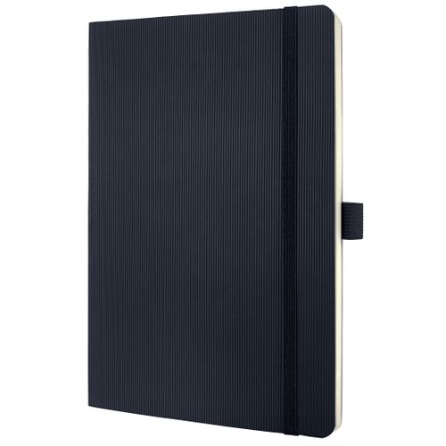 Sigel+CONCEPTUM+A5+Casebound+Soft+Cover+Notebook+Ruled+194+Pages+Black+CO321