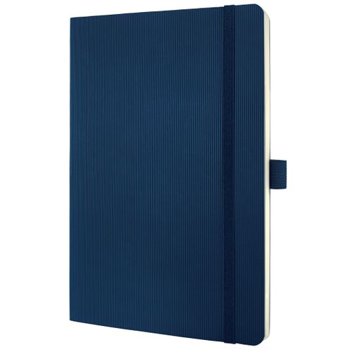 Sigel CONCEPTUM A5 Casebound Soft Cover Notebook Ruled 194 Pages Blue CO327