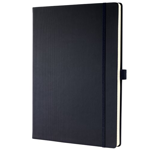 Sigel+CONCEPTUM+A4+Casebound+Hard+Cover+Notebook+Ruled+194+Pages+Black+CO112