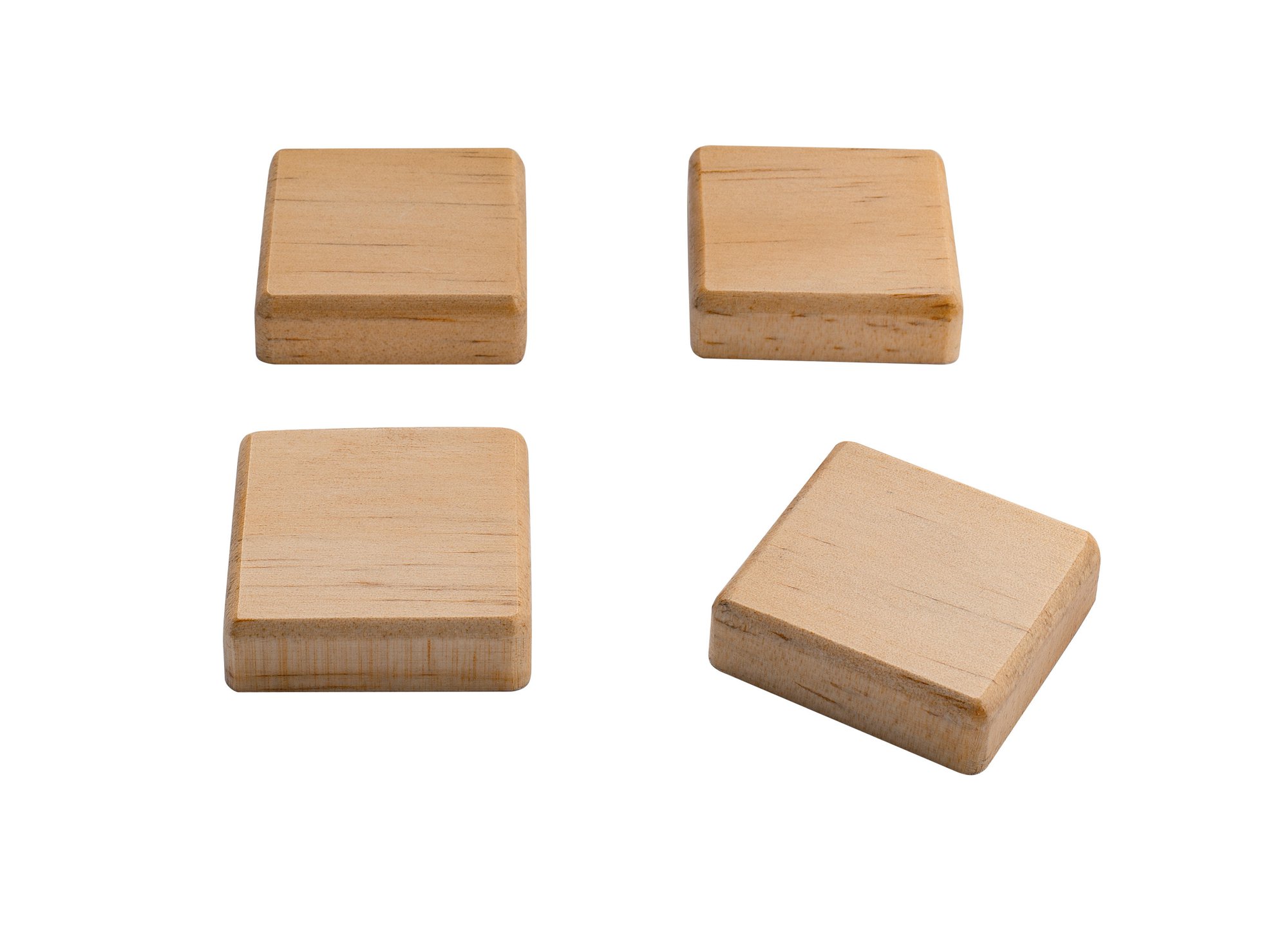 SQUARE WOODEN MAGNETS PACK OF 4 â BA21