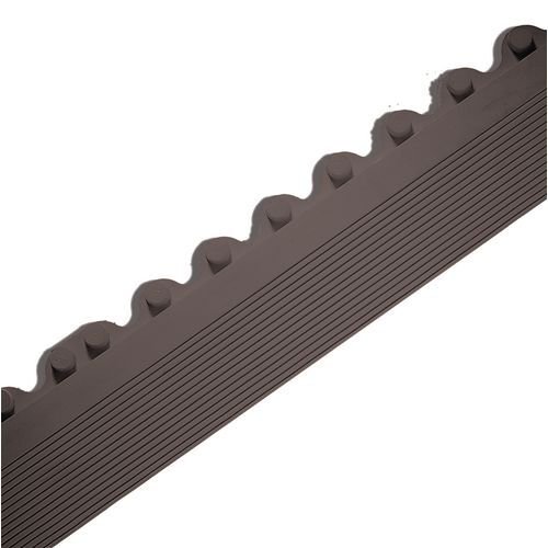 Male bevelled edges for rubber interlocking floor tiles, black Male bevelled edges for rubber interlocking floor tiles, black