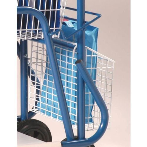 Mailroom trolley rear pannier basket Mailroom trolley rear pannier basket