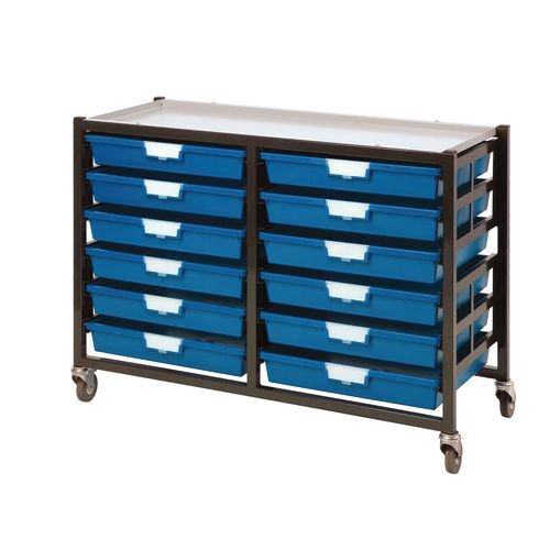 Premium mobile tray storage racks - A3 size trays Premium mobile tray storage racks - A3 size trays