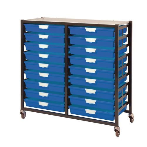 Premium mobile tray storage racks - A3 size trays Premium mobile tray storage racks - A3 size trays