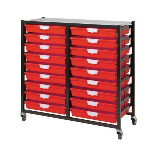 Premium mobile tray storage racks - A3 size trays Premium mobile tray storage racks - A3 size trays
