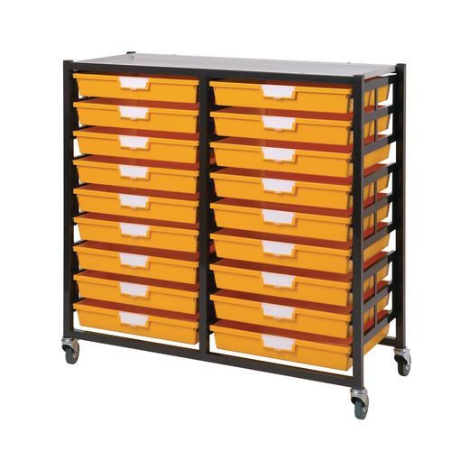 Premium mobile tray storage racks - A3 size trays Premium mobile tray storage racks - A3 size trays