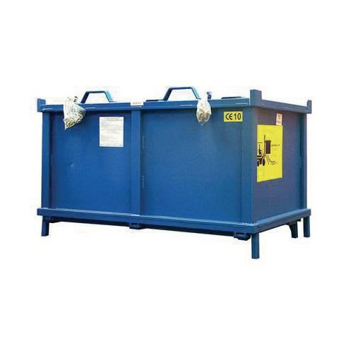 Automatic dumping skip - With castors Automatic dumping skip - With castors