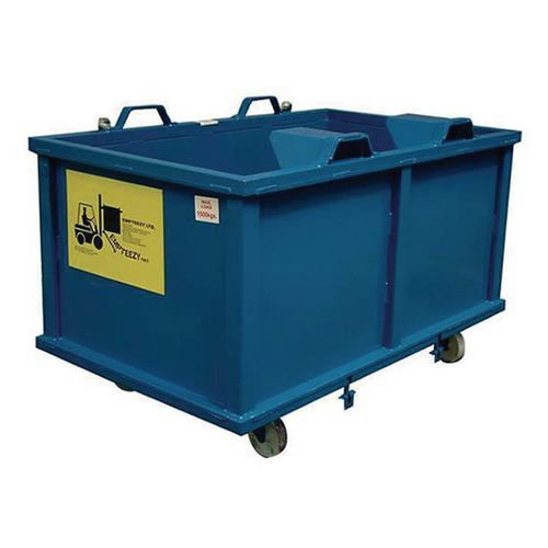 Automatic dumping skip - With castors Automatic dumping skip - With castors