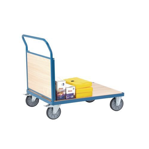 Fetra snag-free platform trucks with single panel end, 1200 x 800mm Fetra snag-free platform trucks with single panel end, 1200 x 800mm