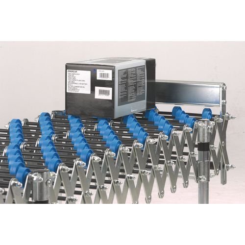 Flexible mobile conveyor - end stop plate Flexible mobile conveyor - end stop plate