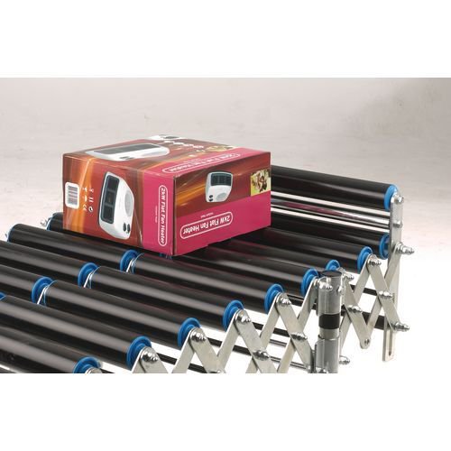 Flexible mobile conveyor - end stop roller Flexible mobile conveyor - end stop roller