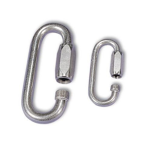 Stainless steel quicklinks - Large aperture 23.5mm opening Stainless steel quicklinks - Large aperture 23.5mm opening