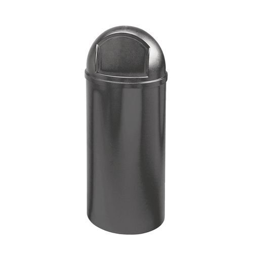 Plastic litter bins with dome push top Plastic litter bins with dome push top