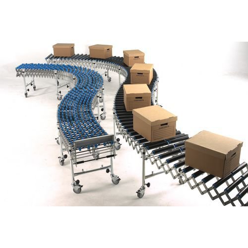 Flexible mobile conveyors, with plastic rollers Flexible mobile conveyors, with plastic rollers