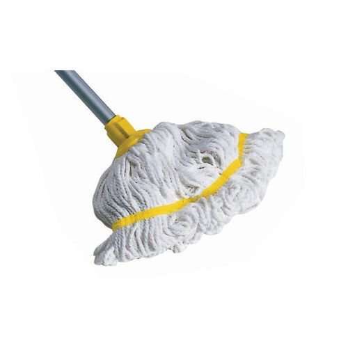 Colour coded mop with aluminium handle Colour coded mop with aluminium handle