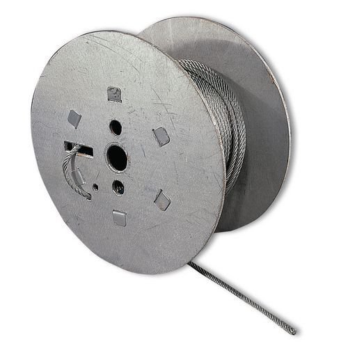 Stainless steel wire rope, 2mm dia. (type 1x19) Stainless steel wire rope, 2mm dia. (type 1x19)