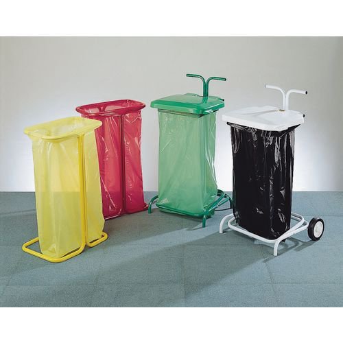 Colour coded sackholders freestanding with lid Colour coded sackholders freestanding with lid
