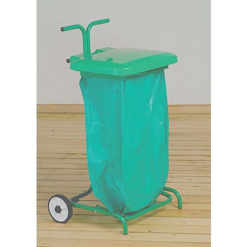 Colour coded sackholders semi mobile with lid Colour coded sackholders semi mobile with lid